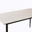 Table de salle à manger rectangulaire 1 pièce sans chaise