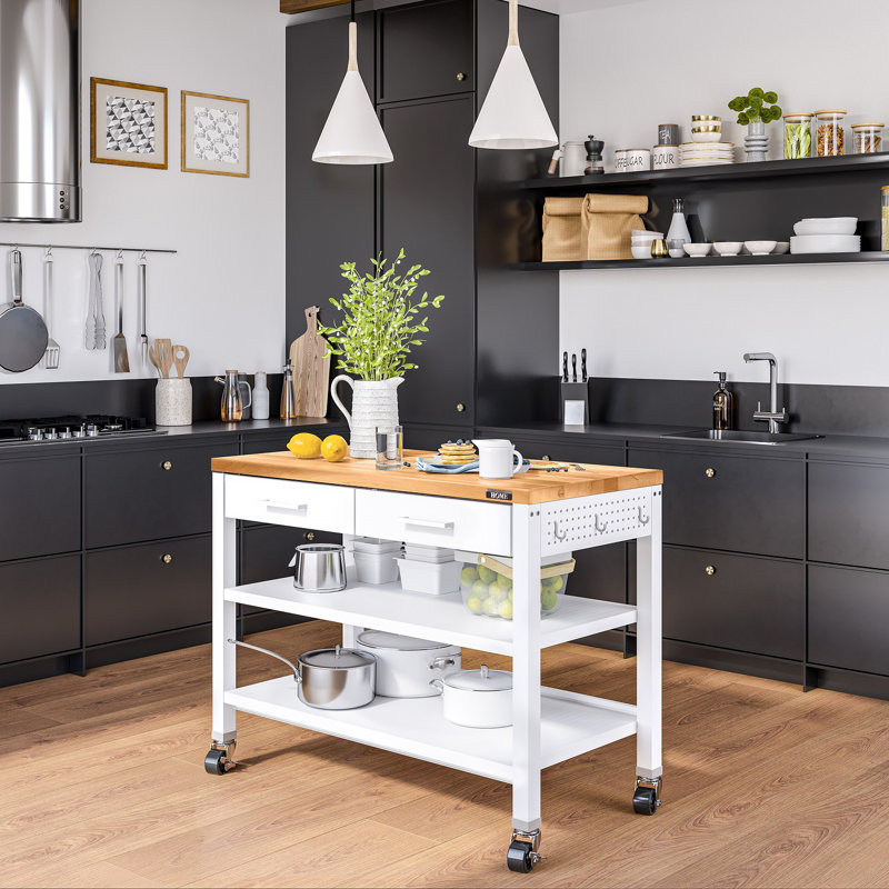 Table de travail pour îlot Home, Blanc