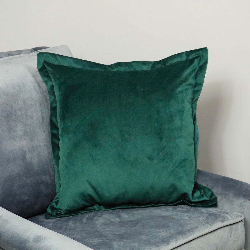 Carrera Square Cushion, Dark Green