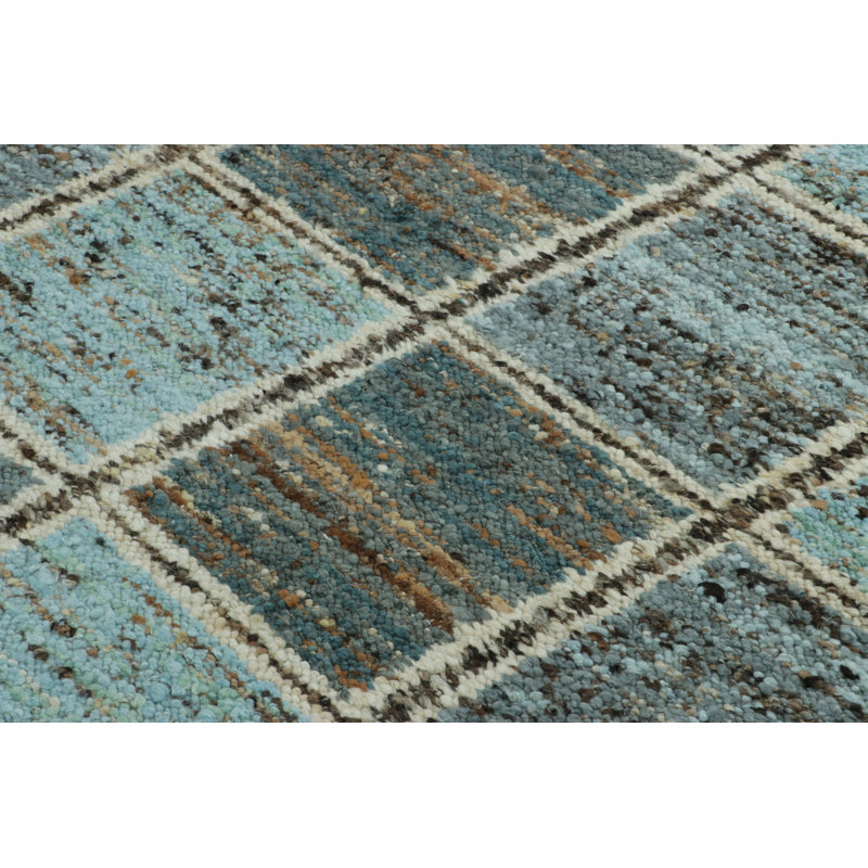Scandinavian Hand Woven Wool Area Rug