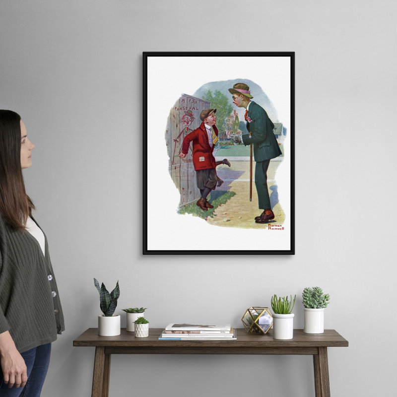 T'aint You, art mural sur toile, Cadre flottant noir, H 34 po x l 26 po x P 1,75 po