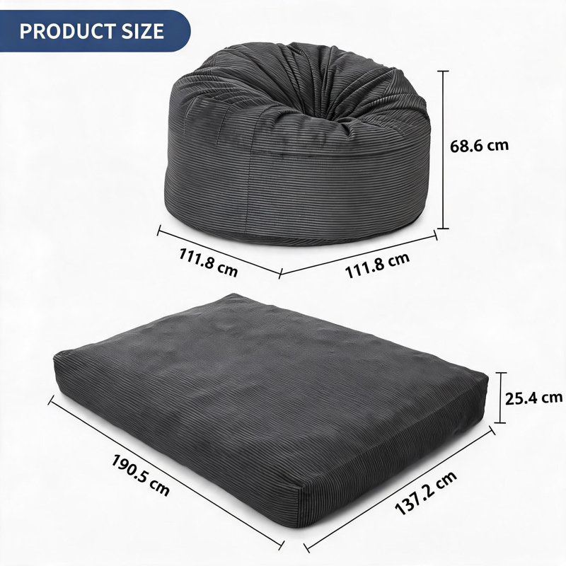 137.16 cm Reception, Dark Gray