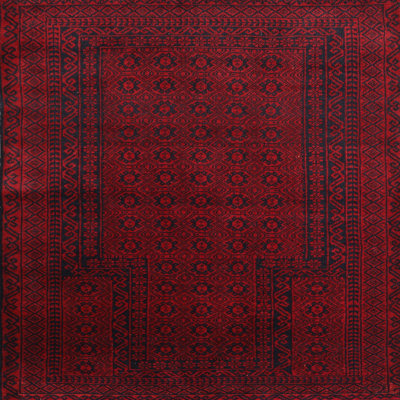 Tapis oriental rouge / bleu marine