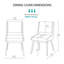 Chaise d'appoint rembourrée en bois massif Celsi-1033216158