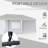 10' X 20' Party Tent With 4 Sidewalls, Heavy Duty Outdoor Instant Gazebo, Sunshade Canopy, Quick Setup, Portable Carry Bag, For Garden, Patio, White Pop Up Canopy Sidewalls - Leisure, Patio Assembly