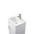Amberlynne 20.38'' Single Bathroom Vanity with Ceramic Top-341063583
