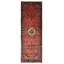Tapis rouge unique noué à la main 3 pi 7 po x 10 pi 4 po One Of Kind