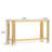 Modern Double Layer Tempered Glass Console Table