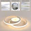 Audriauna 2-Light Dimmable Flush Mount Ceiling Light with Remote Control