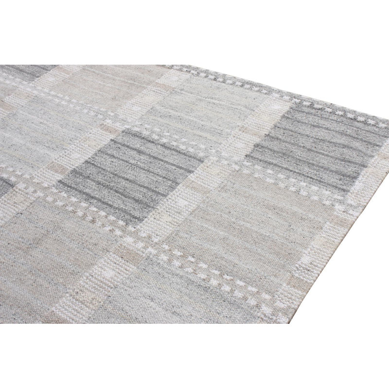 Scandinavian Wool Geometric Area Rug, Rectangle 10' x 14'