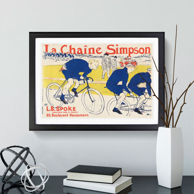 The Simpson Chain by Henri de Toulouse-Lautrec - Framed Print