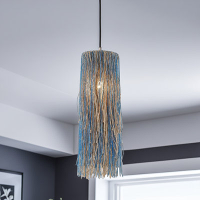 Ceron 1 - Light Nickel Single Pendant