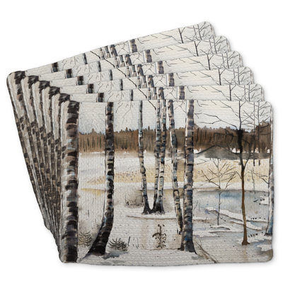 Winter Swamp Braided Polyester Chandrine Set of 6 - Home Decor