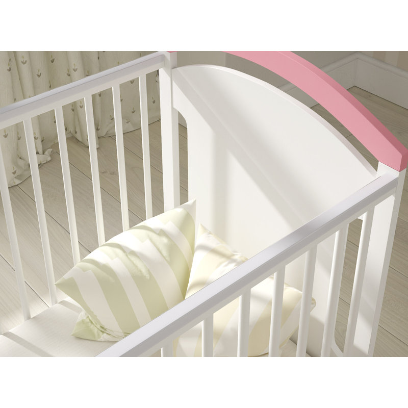 Mellinger 2 Cot Bed, Pink/White