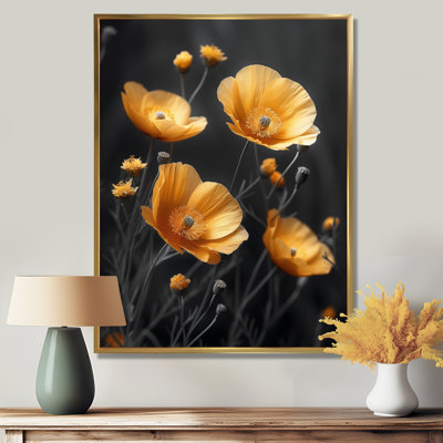 Décoration jaune joyeux coquelicots jaunes et lumineux II - Coquelicots