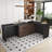  Home Office Desk Extendable Executive Desk 2-Person Table With Storage Drawers And Cabinets