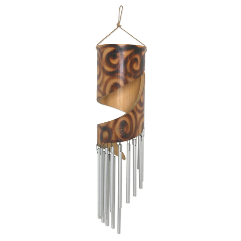 Eber Weather Resistant Bamboo Abstract Wind Chime
