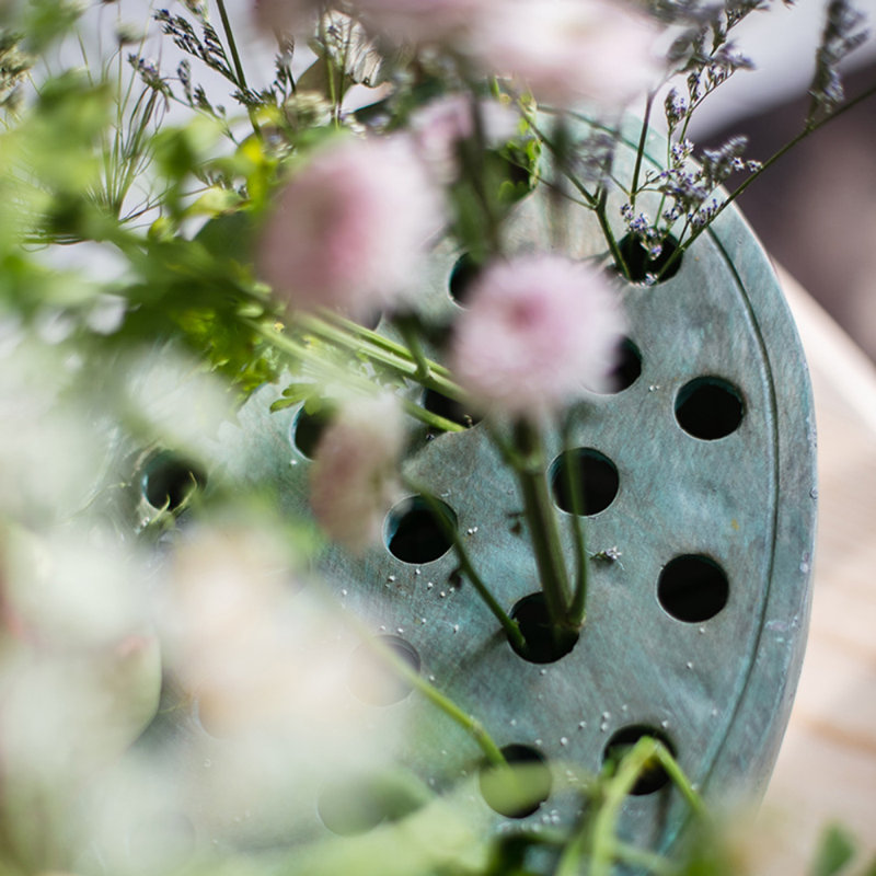Vase de table en résine Crall Green