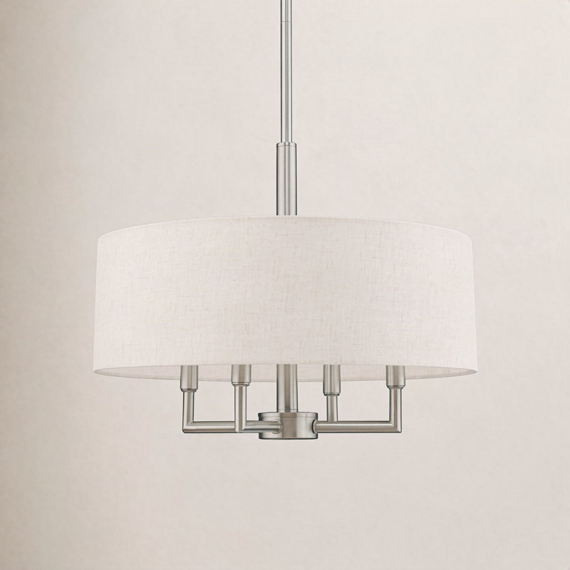 Flaire 4-Light Chandelier, Brushed Nickel