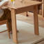 Table de salle à manger rectangulaire en bois massif 70,87 "Burlywood