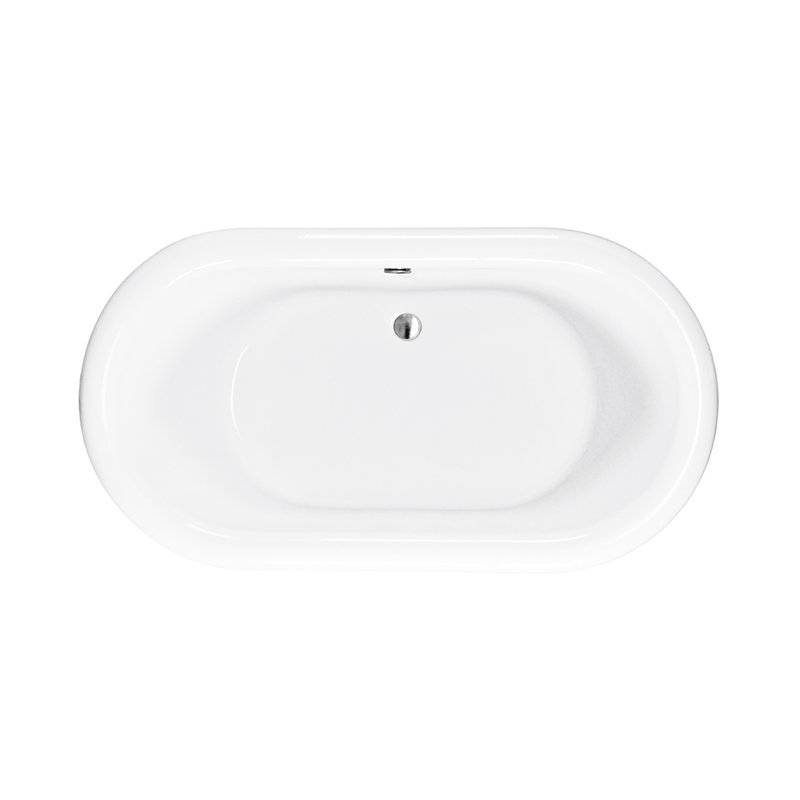 Melinda 4 65.5" Freestanding Air Bathtub, DoloMatte® Matte White
