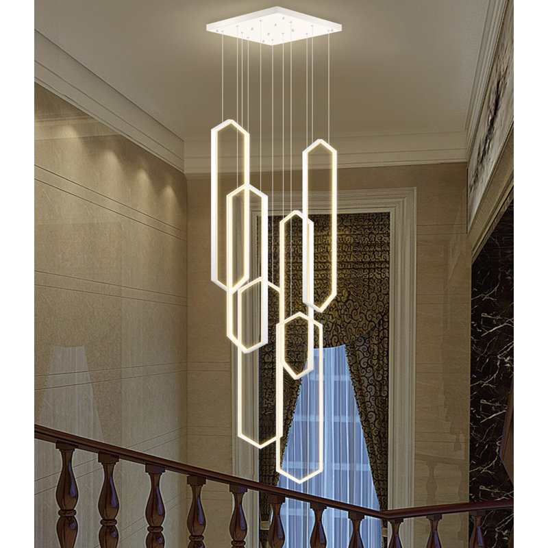 3-ring Led Dimmable Chandelier White