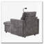 Chaise longue en chenille avec rangement-1153513383