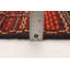 Tapis décoratif en laine de conception unique noué à la main new age kashkoli rouge foncé/jaune 3 pi 2 po x 5 pi