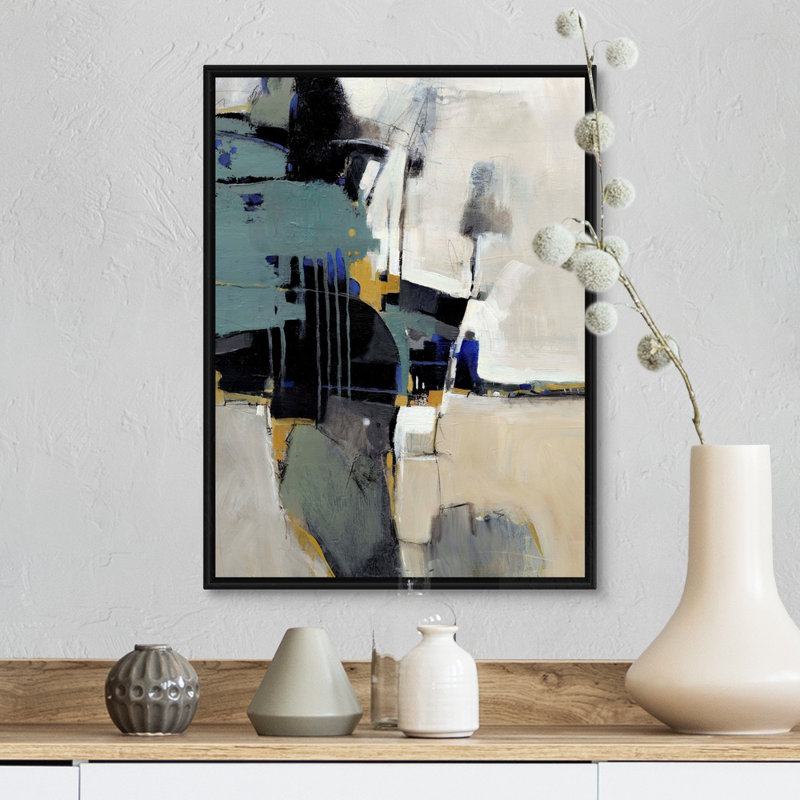 « Fluidity II » par Timothy e Toole, reproduction d’art, Cadre noir, H 18 po x l 14 po x 1,75 po