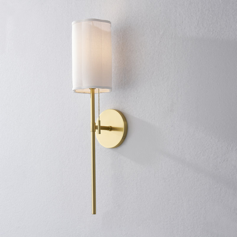 Fawn 1 Light Wall Sconce, Aged Brass
