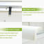 Table de patio extensible en aluminium blanc pour 6 à 8 personnes