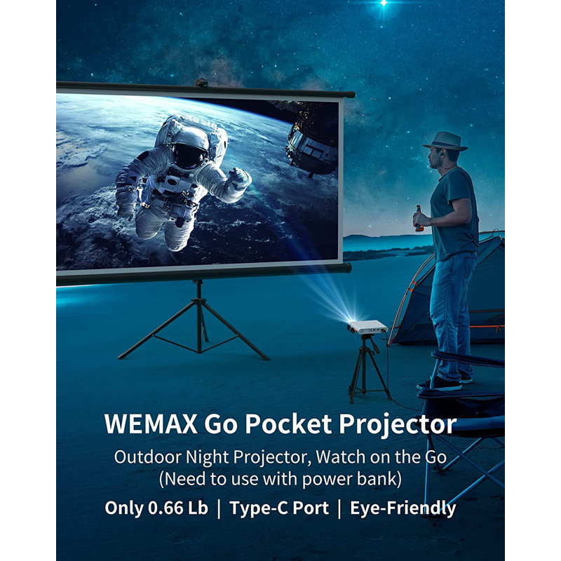 WEMAX Pico Projector 300 Lumens Portable Projector