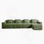 Canapé modulaire modulaire en L à 4 places avec assise profonde, conception moderne, coussins décoratifs et repose-pieds mobile pour un confort ultime-1827351511