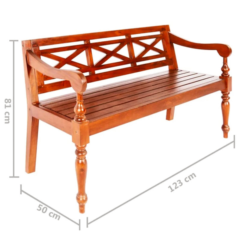 Nibbi Upholstered Bench, Dark Brown
