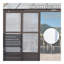 Solarium toutes saisons 10 X 14 pi, solarium mural permanent avec fenêtres en polycarbonate détachables, solarium en aluminium avec 2 portes coulissantes verrouillables pour terrasse de jardin-113717631