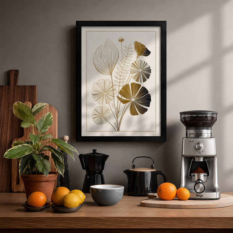 Arrangement Botanical - Print, A1 - 84.1 x 59.4 cm, Black