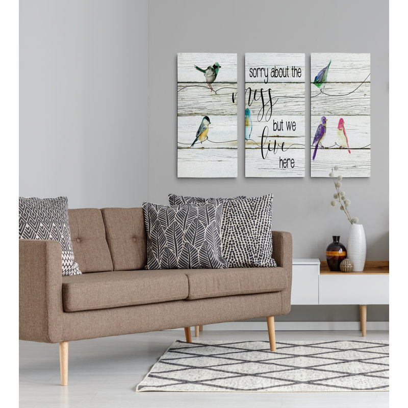 3 - Pieces, 24" H x 36" W x 1.5" D