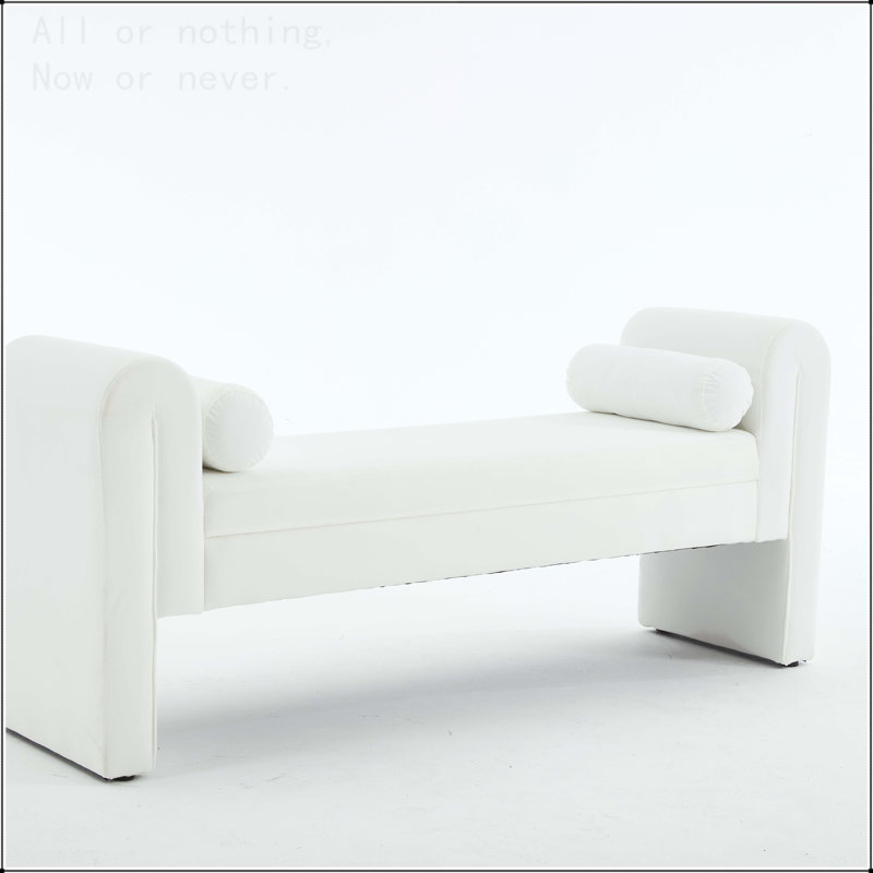 Banc de rangement de 60 pouces, Blanc
