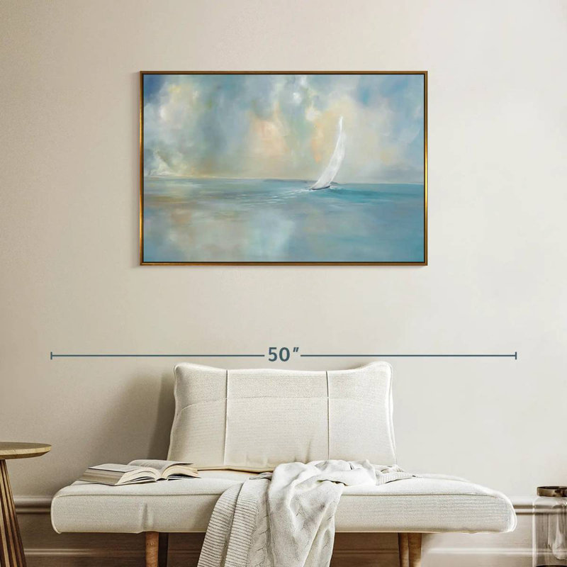 Cap sur la tête, Cadre flottant doré, 37 po x 25 po
