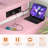 Reversible L Shaped Desk with Power Outlets and Fabric Drawers-1755578962
