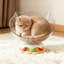 Nid de chat Space Capsule pour petits chats (comprend une baguette de teaser)