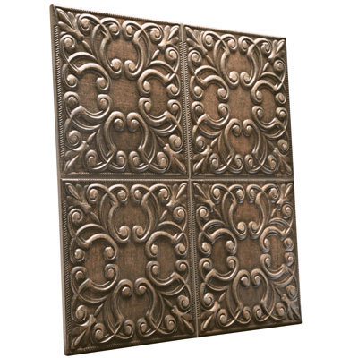 Victorian Tin 17-3/8 in. x 17-3/8 in. Porcelain Wall Tile