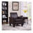 Alrun Upholstered 29" Wide Faux Leather Armchair-1836319327