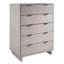 Commode 38 "en gris clair Granville (5 tiroirs)-1980328471