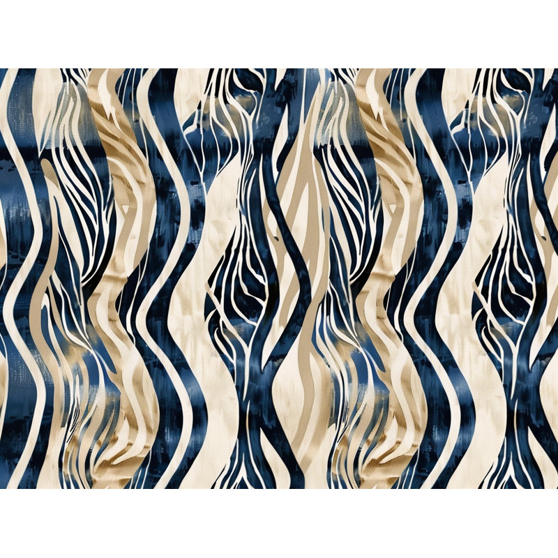 Abstract Waves Cool   Comforter, 16"H x 16"W