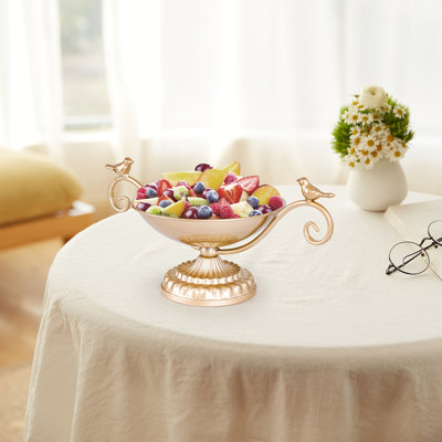 1 pièce, présentoir à petits gâteaux, présentoir à gâteaux en céramique or nordique, assiette à fruits, support à collation double-créatif, étagère de rangement pour cosmétiques, plateau à dessert, décoration de fête, décoration de fête