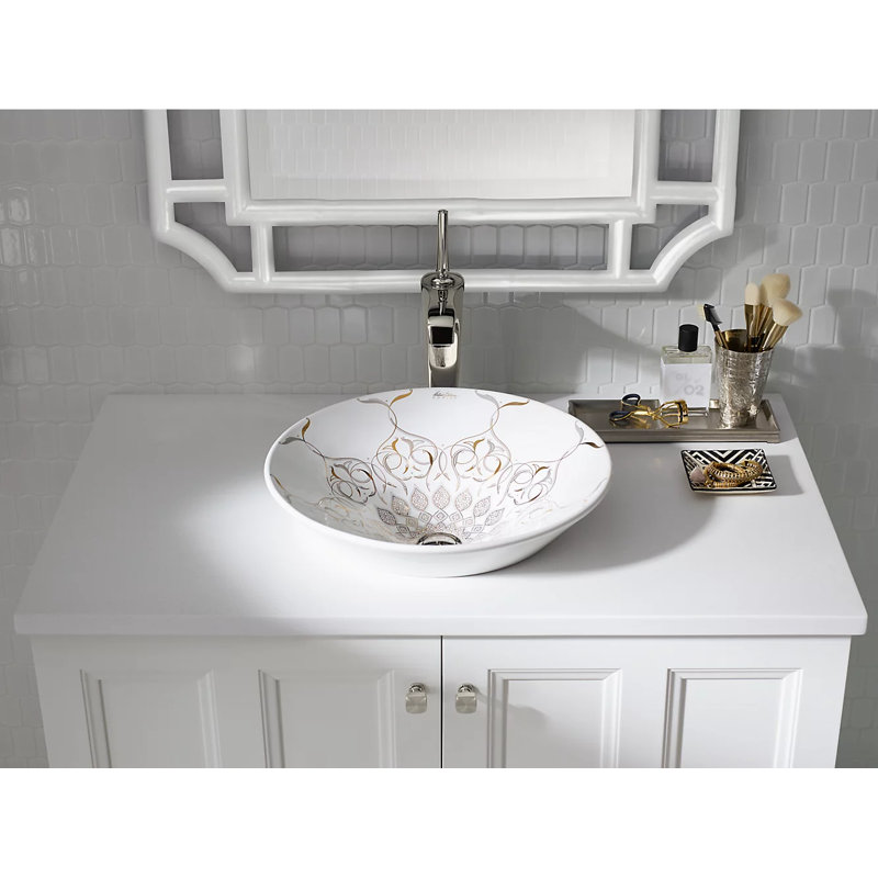 KOHLER Caravan® Nepal Conical Bell®, ARTIST EDITIONS Round Vessel Bathroom Sink