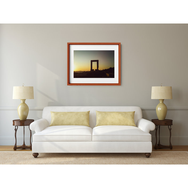Temple Of Apollo Print by Joseph Regan, 26" H x 36" W x 0.75" D, Cherry