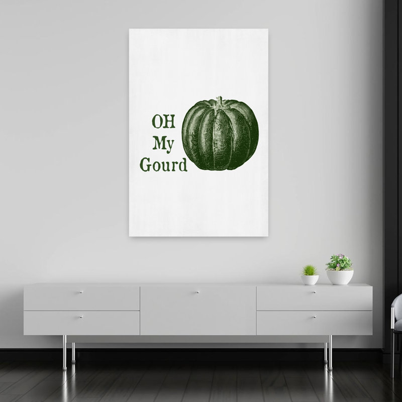 Oh My Gourd, art contemporain fantaisiste, H 60 po x l 40 po
