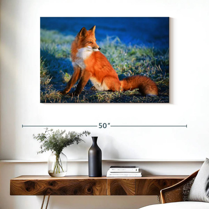 Renard roux Brampt, H 26 po x l 39 po